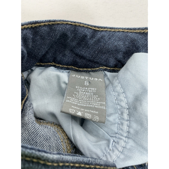 Womans Just USA Blue Jeans Size 8 Style JP963 Distressed Frayed Hem 0256/D-5 - Picture 4 of 6